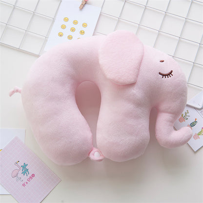 Elephant couple  U pillow neck pillow